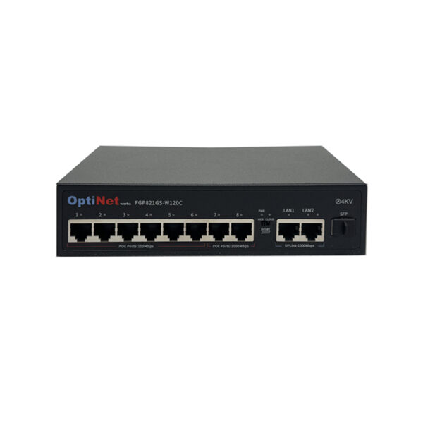 سوئیچ POE اپتینت مدل FGP821GS-W120C