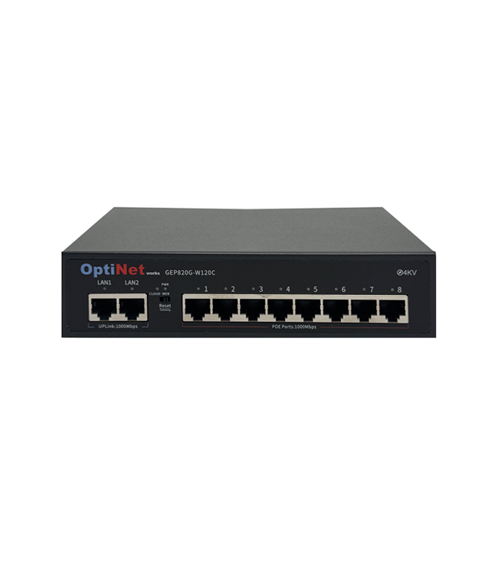 سوئیچ POE اپتینت مدل GEP820G-W120C